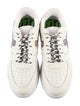 John Geiger Leather Animal Print Sneakers