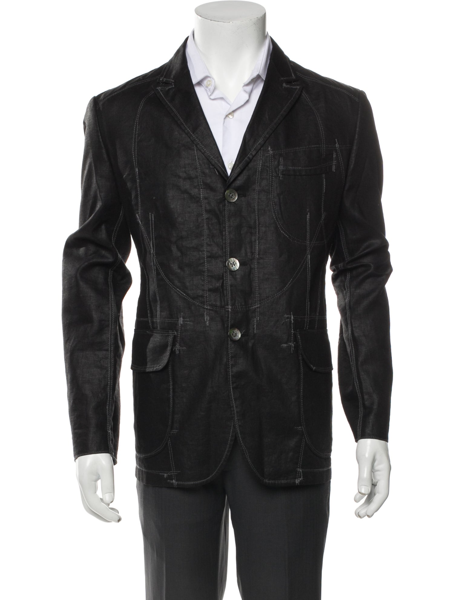 Junya Watanabe Comme de Garcons x marimekko Linen Moto Jacket