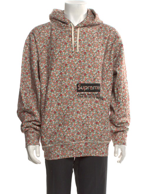 Supreme x Junya Watanabe Comme Des Garçon MAN Printed V-Neck Hoodie