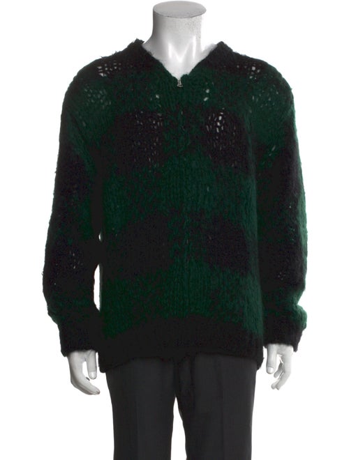 Junya Watanabe Comme de Garcons x marimekko Wool Mock Neck Cardigan