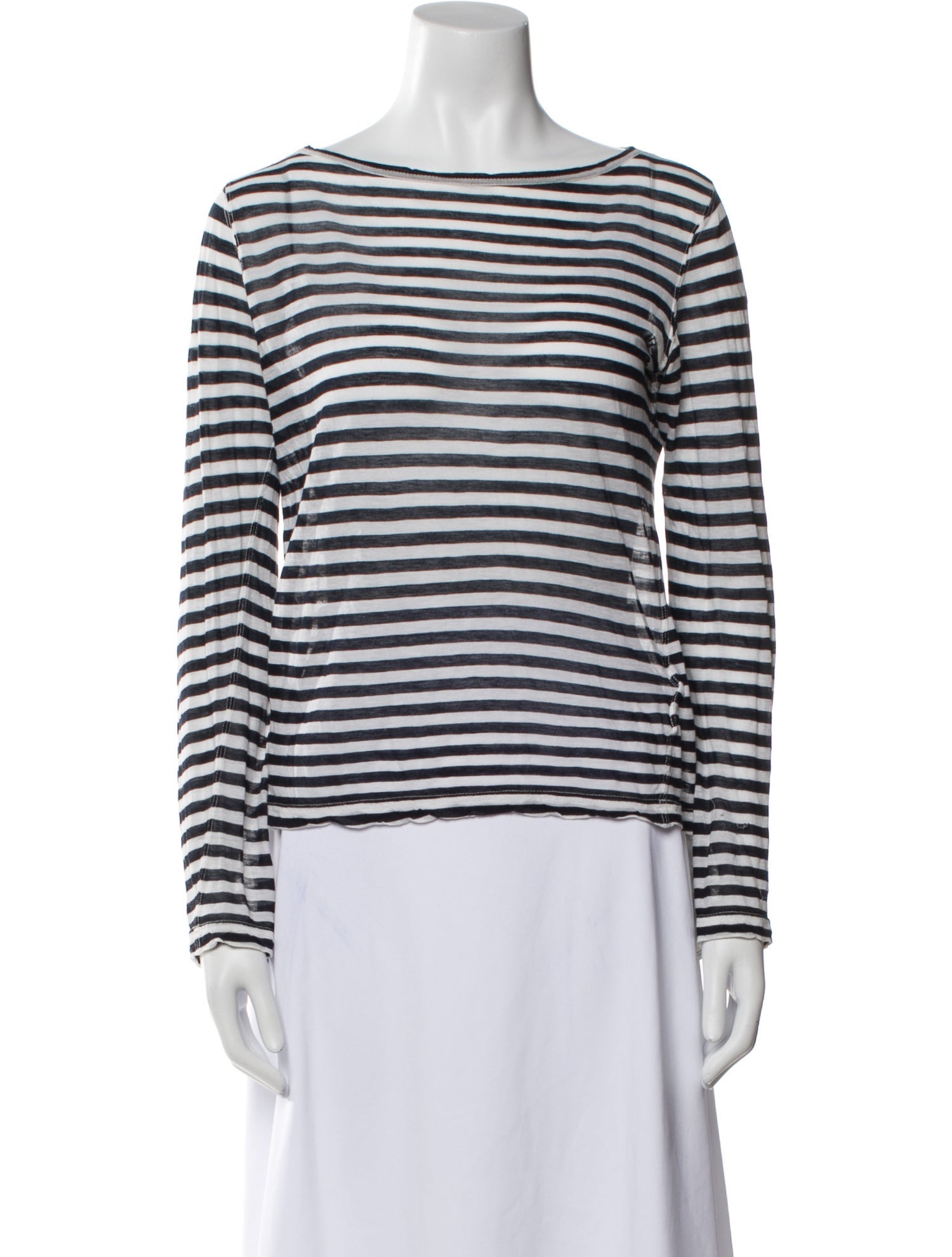 Junya Watanabe Comme de Garcons x marimekko Striped Bateau Neckline Top