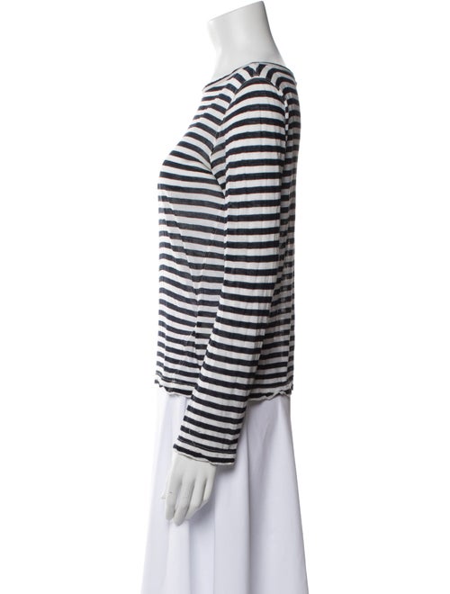 Junya Watanabe Comme de Garcons x marimekko Striped Bateau Neckline Top