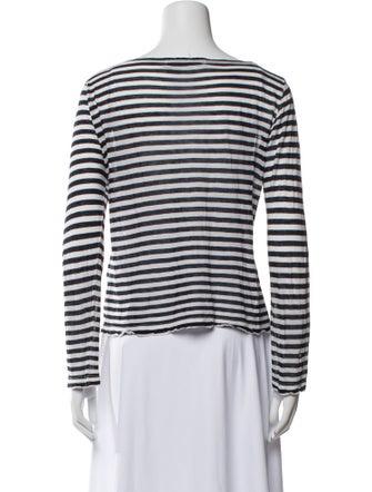 Junya Watanabe Comme de Garcons x marimekko Striped Bateau Neckline Top
