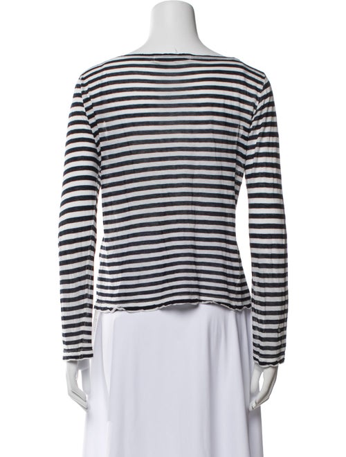 Junya Watanabe Comme de Garcons x marimekko Striped Bateau Neckline Top