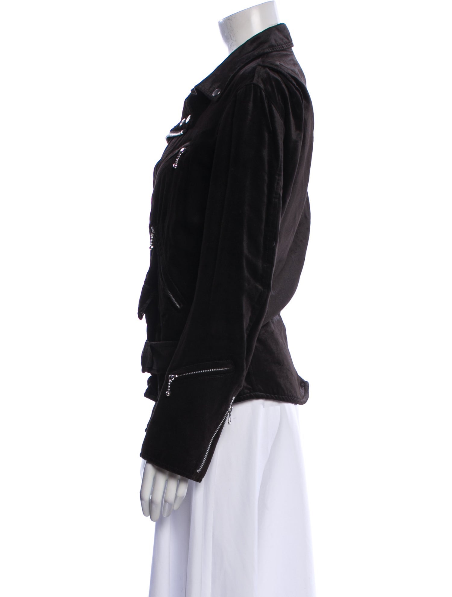 Junya Watanabe Comme des Garçons 2012 Velvet Biker Jacket