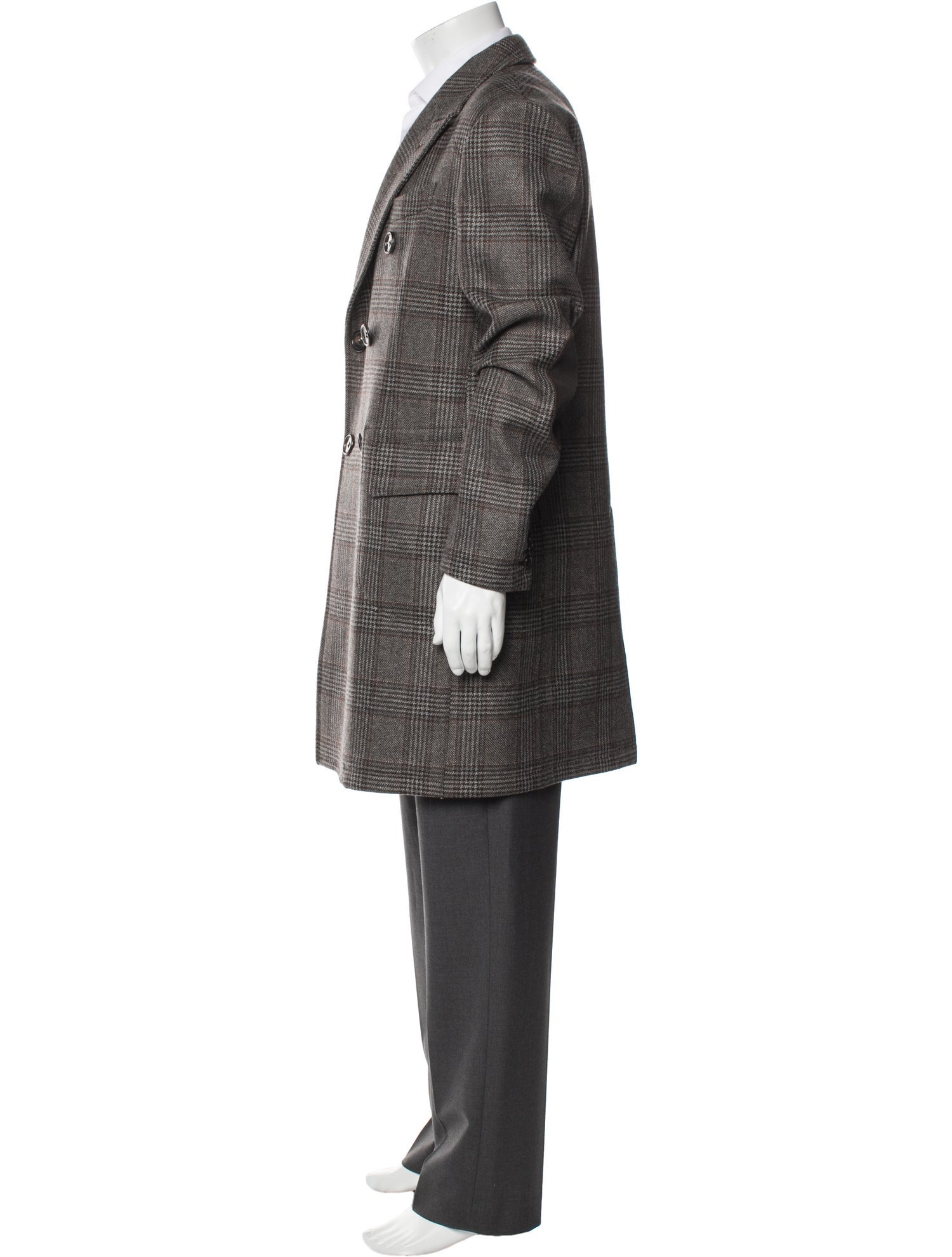 Junya Watanabe Comme de Garcons x marimekko Wool Plaid Print Overcoat