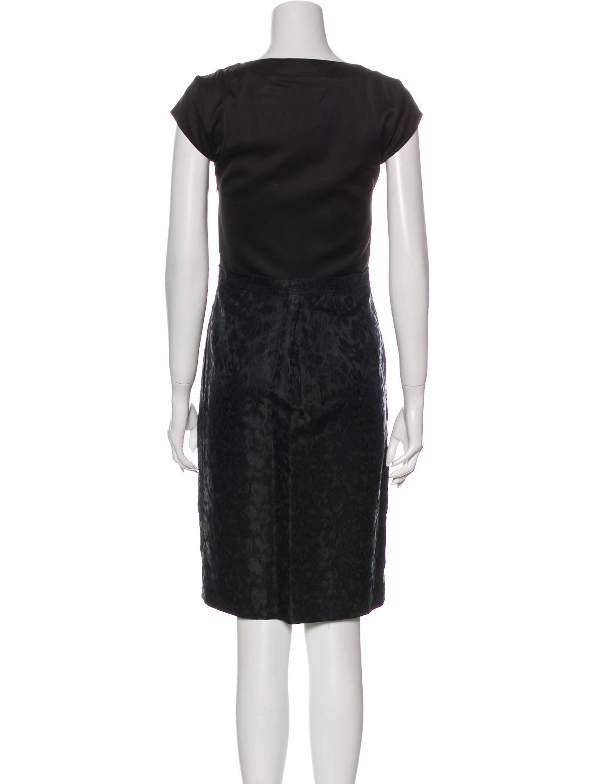 Jigsaw Scoop Neck Knee-Length Dress