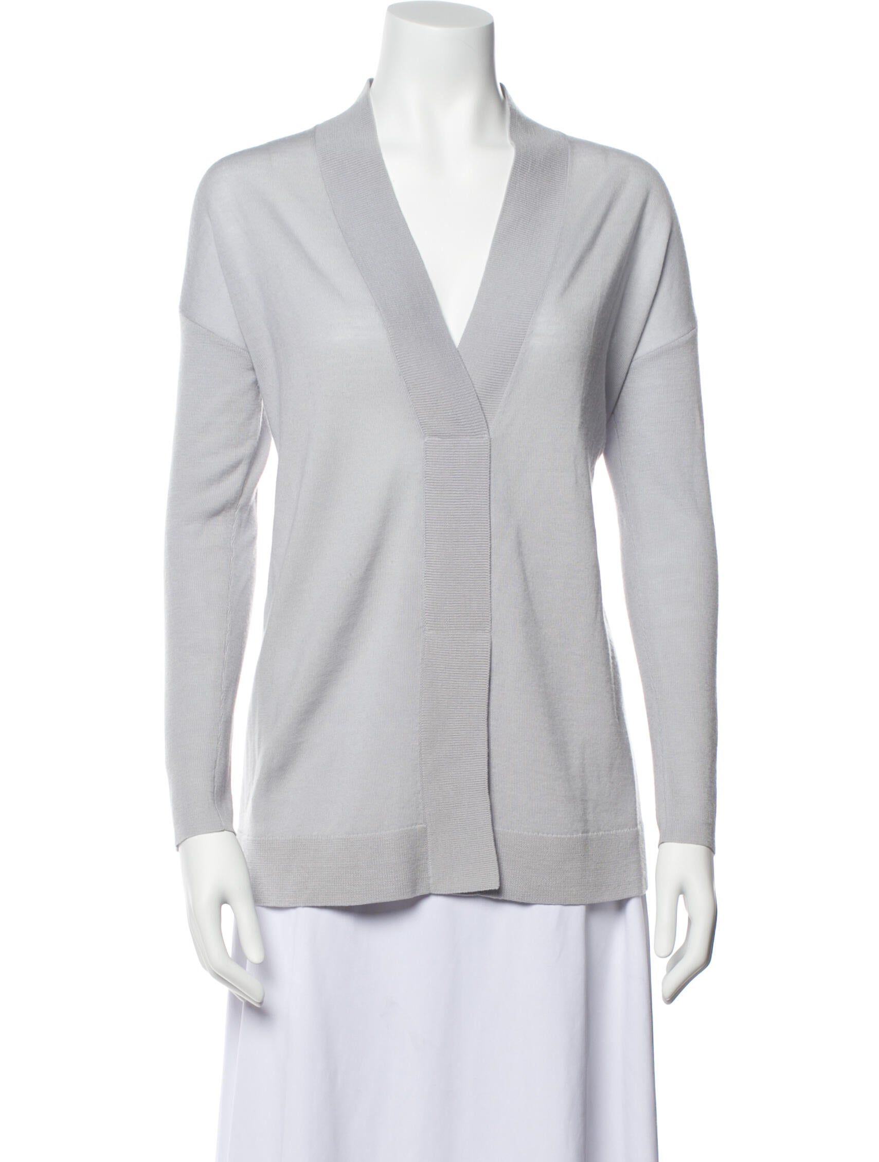 Jigsaw VNeck Sweater Blue Knitwear, Clothing WJGSW20476 The RealReal