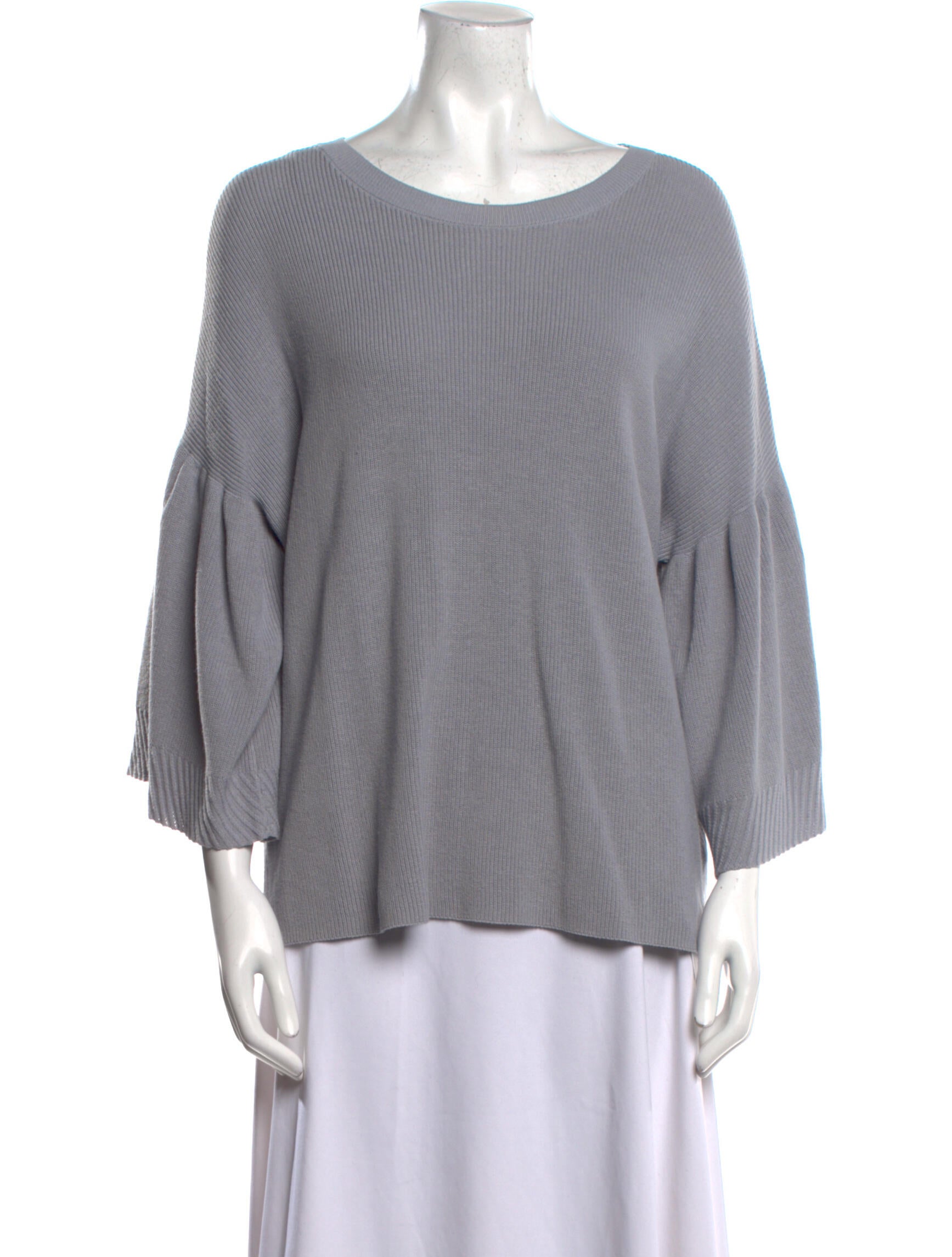 Jigsaw Scoop Neck Sweater Blue Knitwear, Clothing WJGSW20588 The