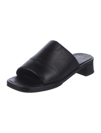 Jigsaw Leather Slides