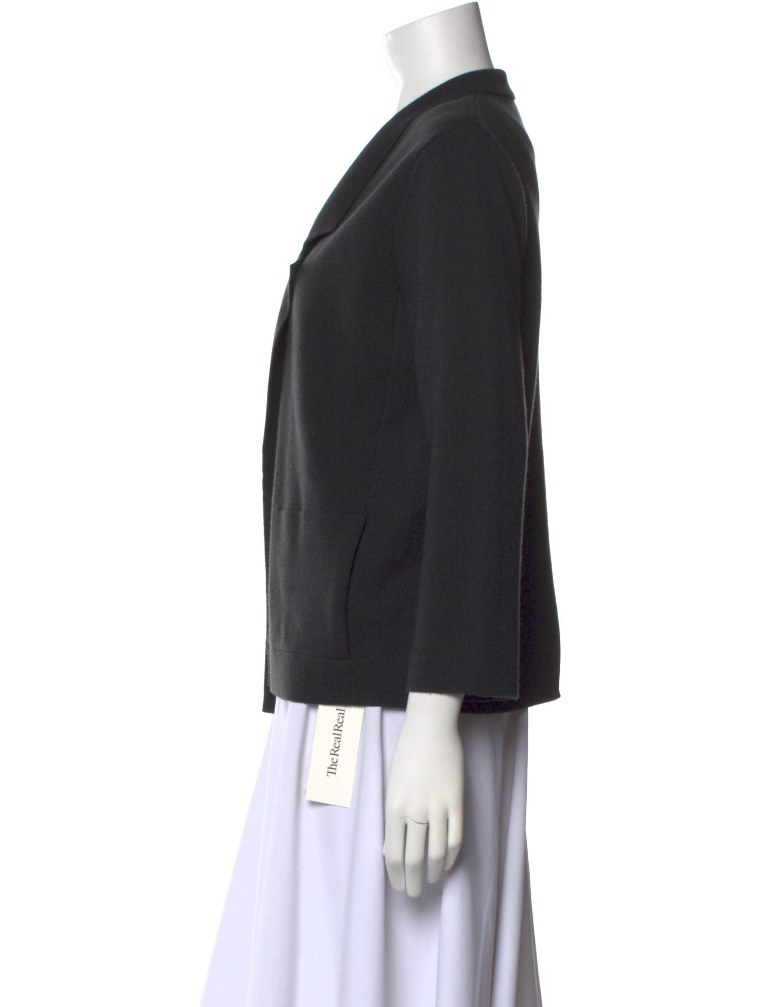 Jigsaw Wool Open Front Sweater