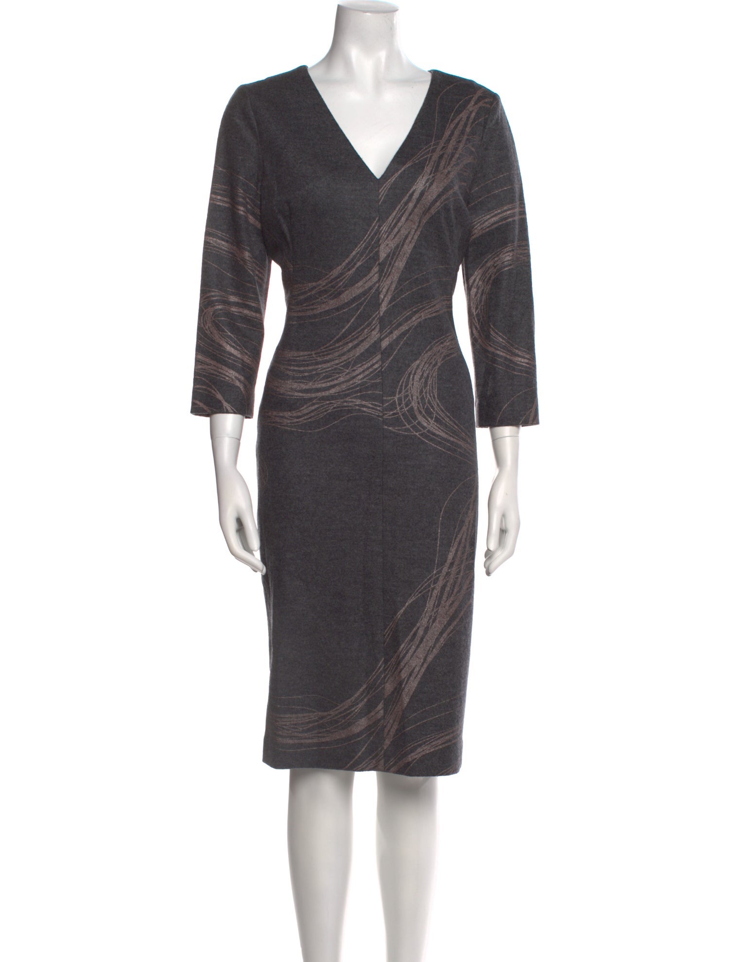 Jigsaw Virgin Wool Knee-Length Dress
