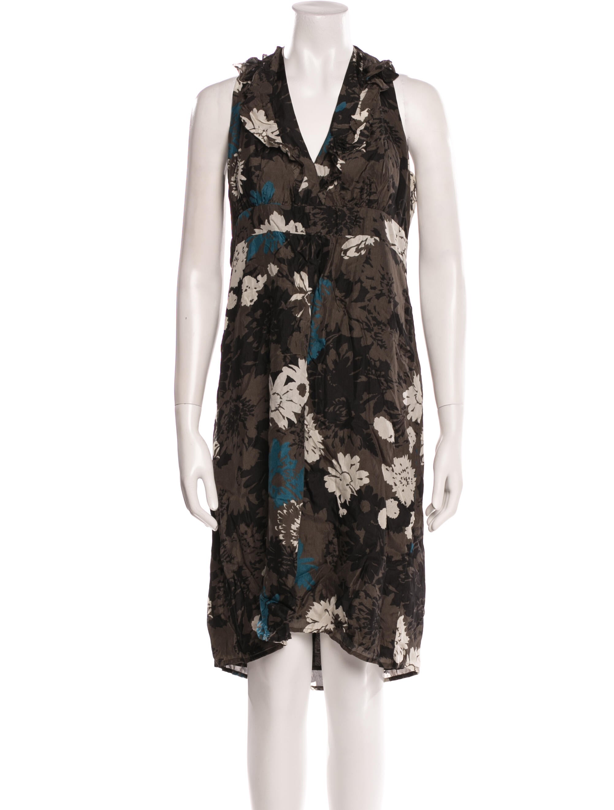 Jigsaw Floral Print Knee-Length Dress