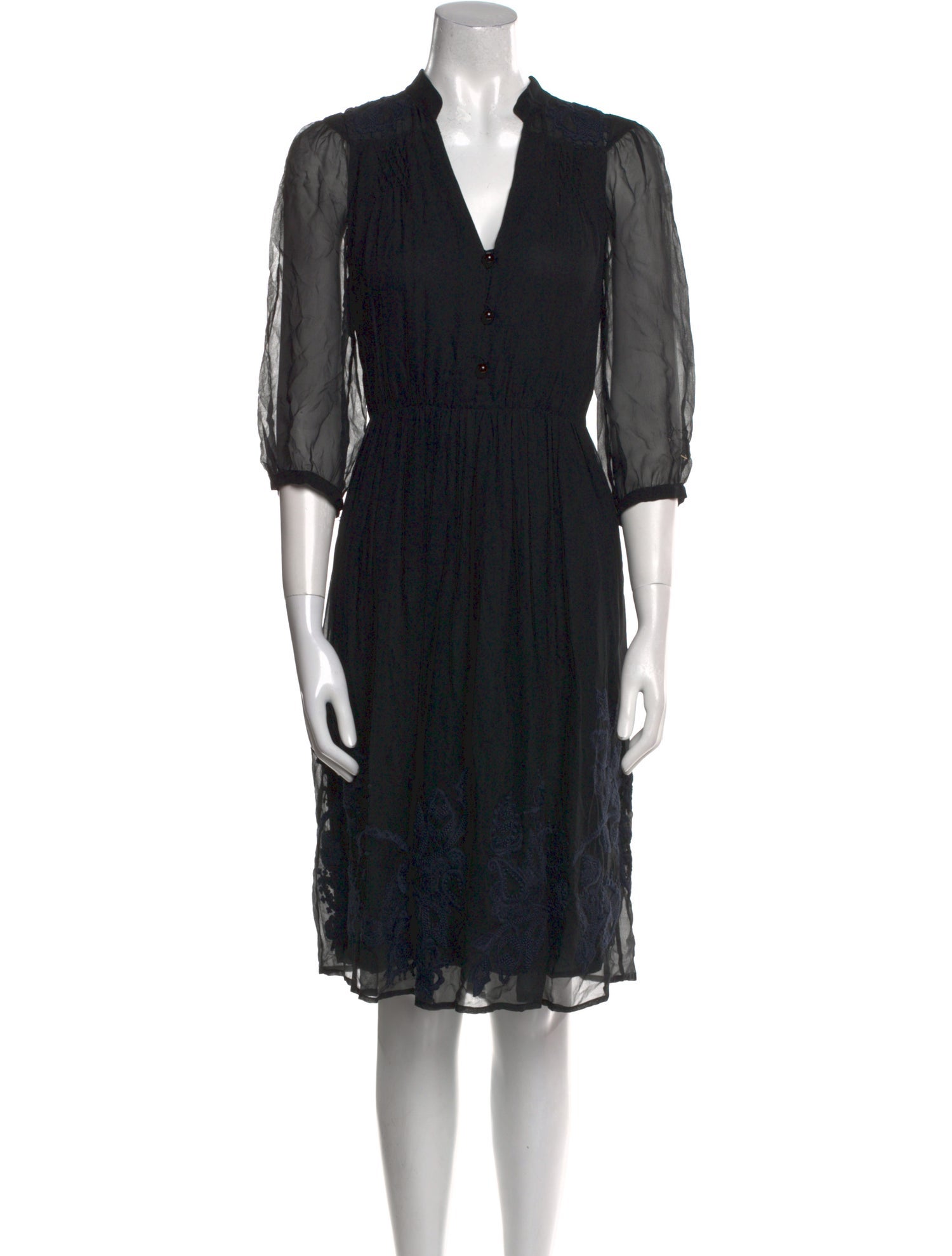 Jigsaw Silk Knee-Length Dress