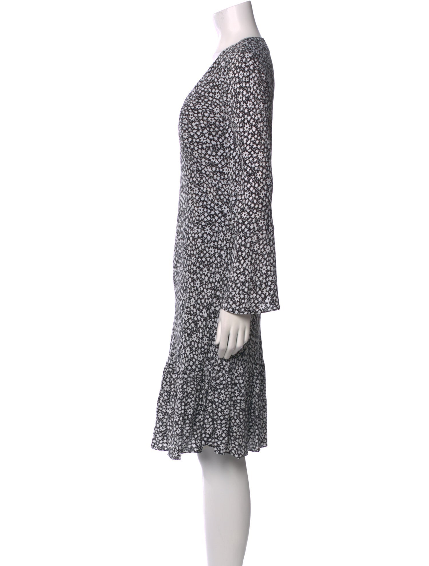 Jigsaw Floral Print Midi Length Dress