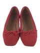 Jigsaw Suede Bow Accents Ballet Flats