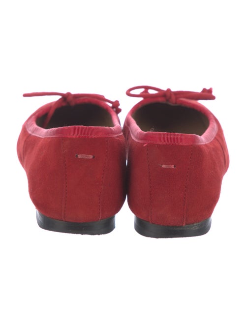 Jigsaw Suede Bow Accents Ballet Flats