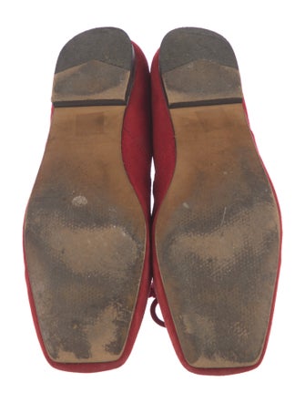 Jigsaw Suede Bow Accents Ballet Flats