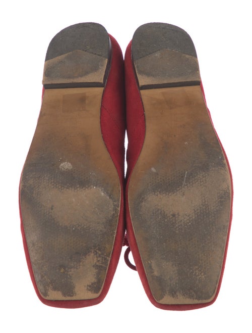 Jigsaw Suede Bow Accents Ballet Flats