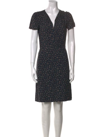 Jigsaw Floral Print Knee-Length Dress