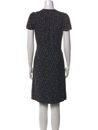 Jigsaw Floral Print Knee-Length Dress