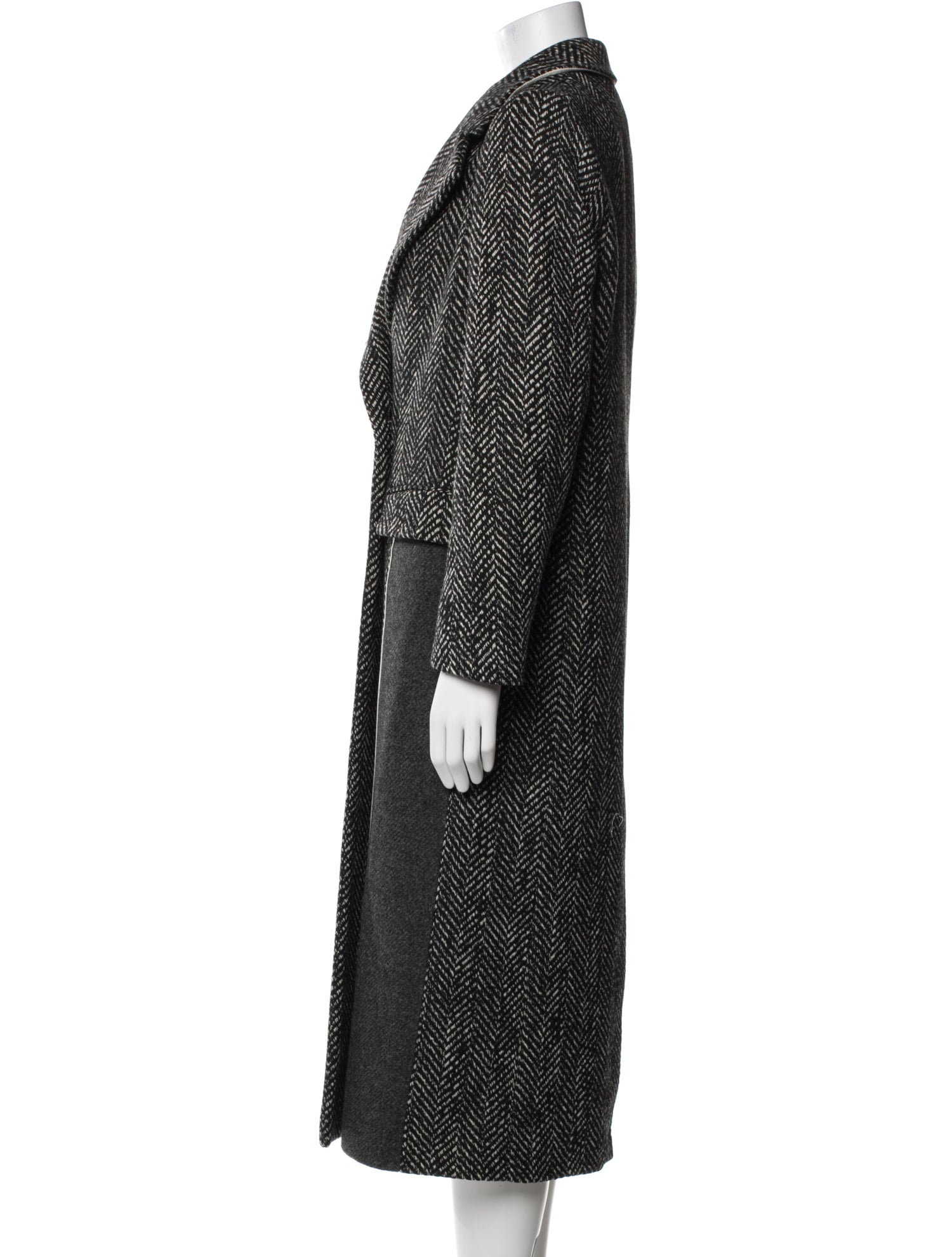 Jigsaw Wool Tweed Pattern Coat w/ Tags