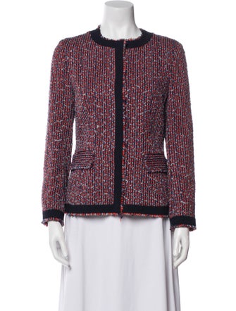 Jigsaw Tweed Pattern Evening Jacket