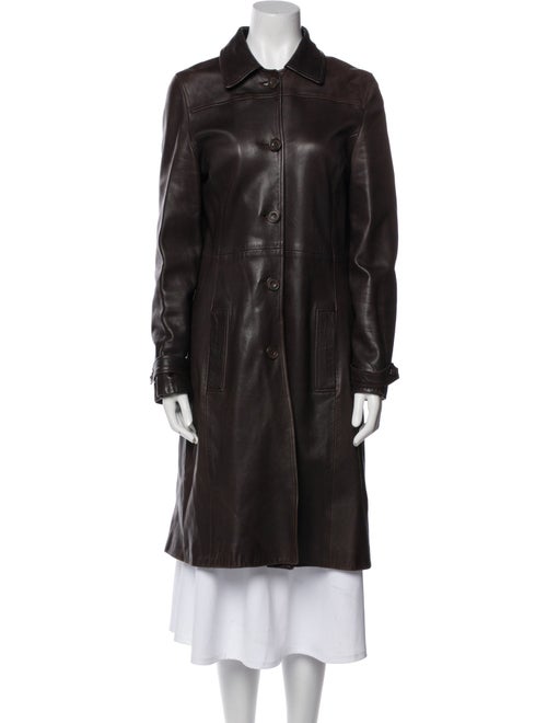 Jigsaw Leather Trench Coat