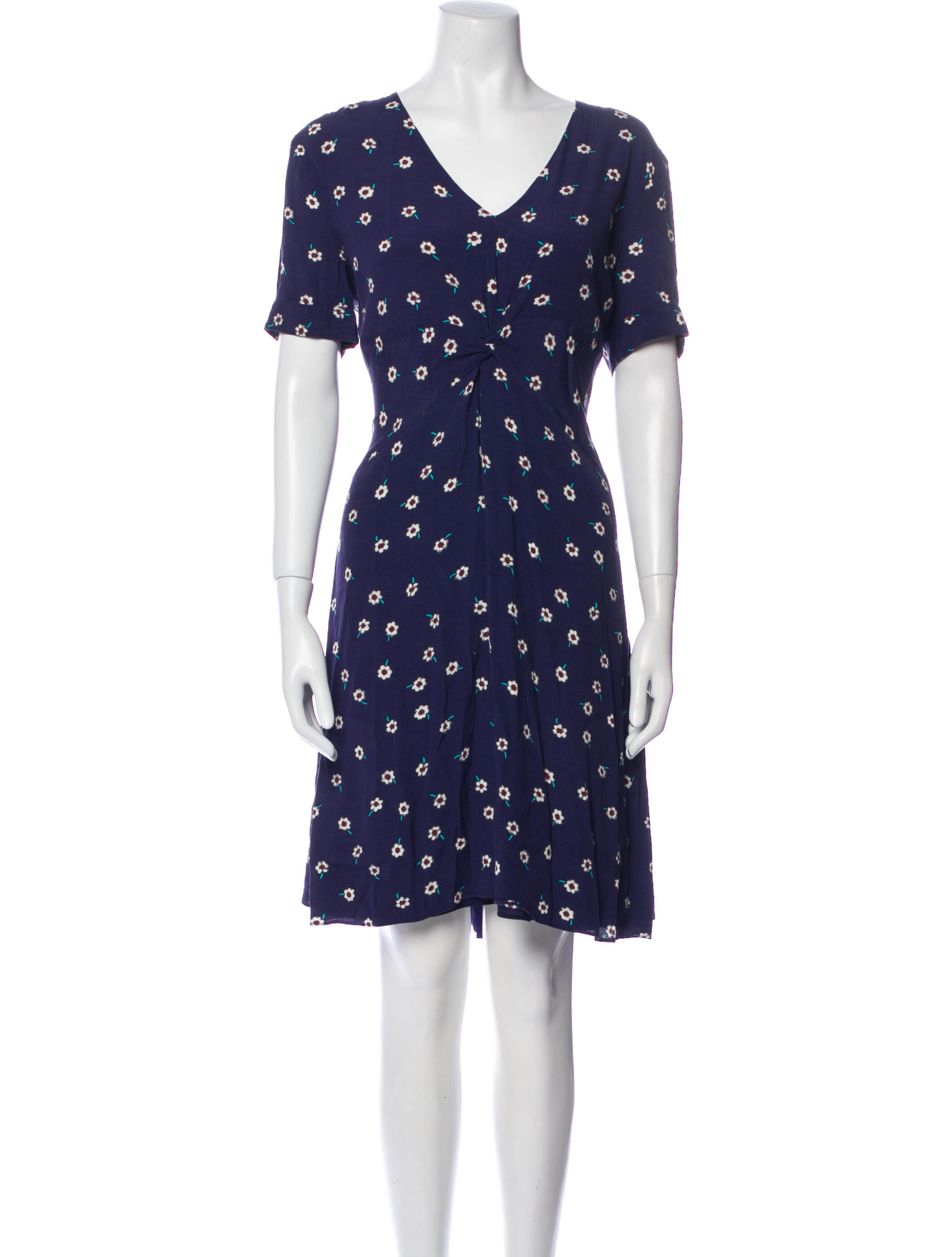 Jigsaw Floral Print Knee-Length Dress