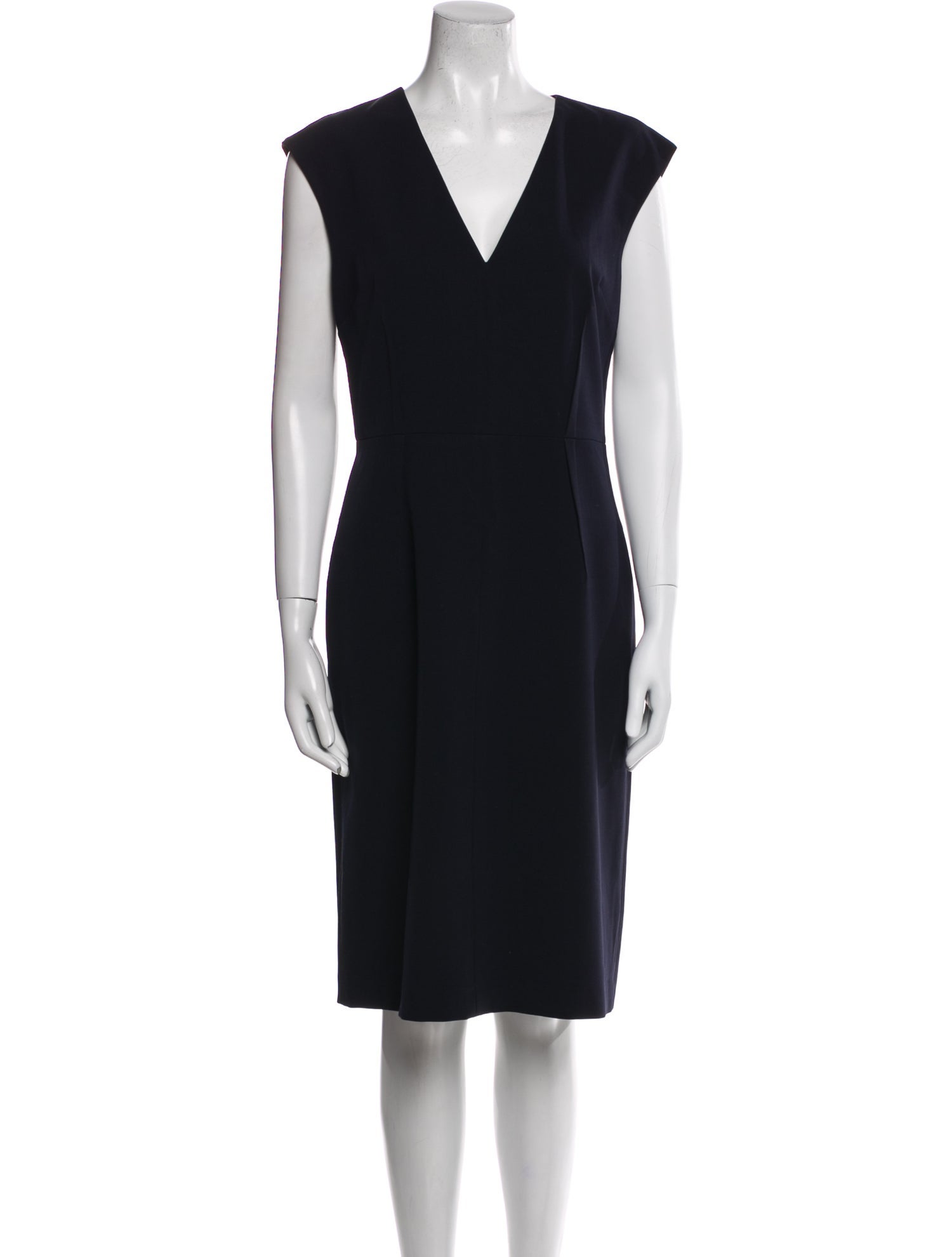 Jigsaw V-Neck Knee-Length Dress