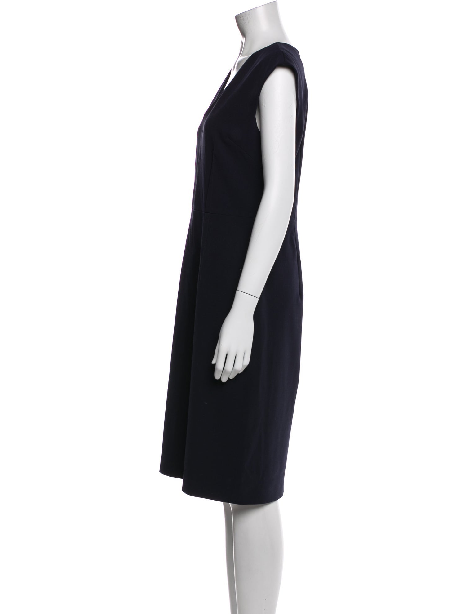 Jigsaw V-Neck Knee-Length Dress