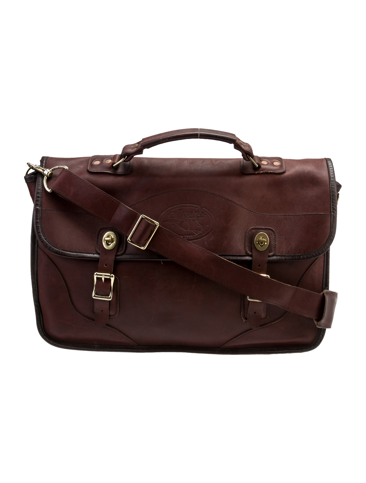 J.W. Hulme Co. Leather Messenger Bag