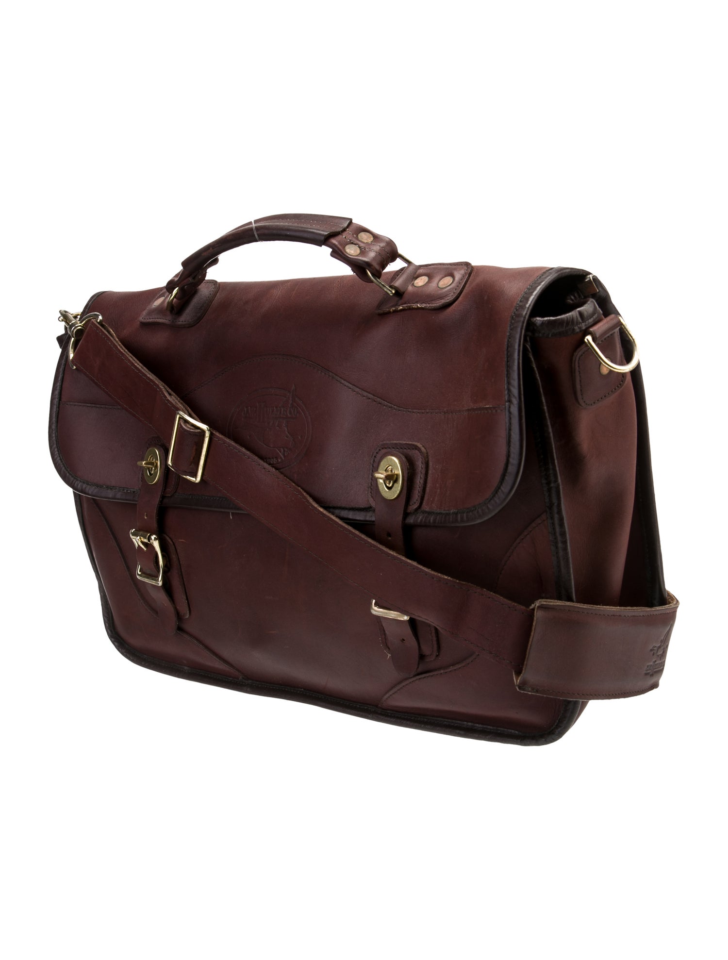 J.W. Hulme Co. Leather Messenger Bag