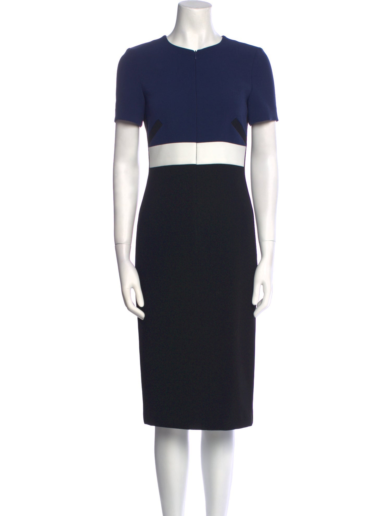 Judith & Charles Crew Neck Midi Length Dress