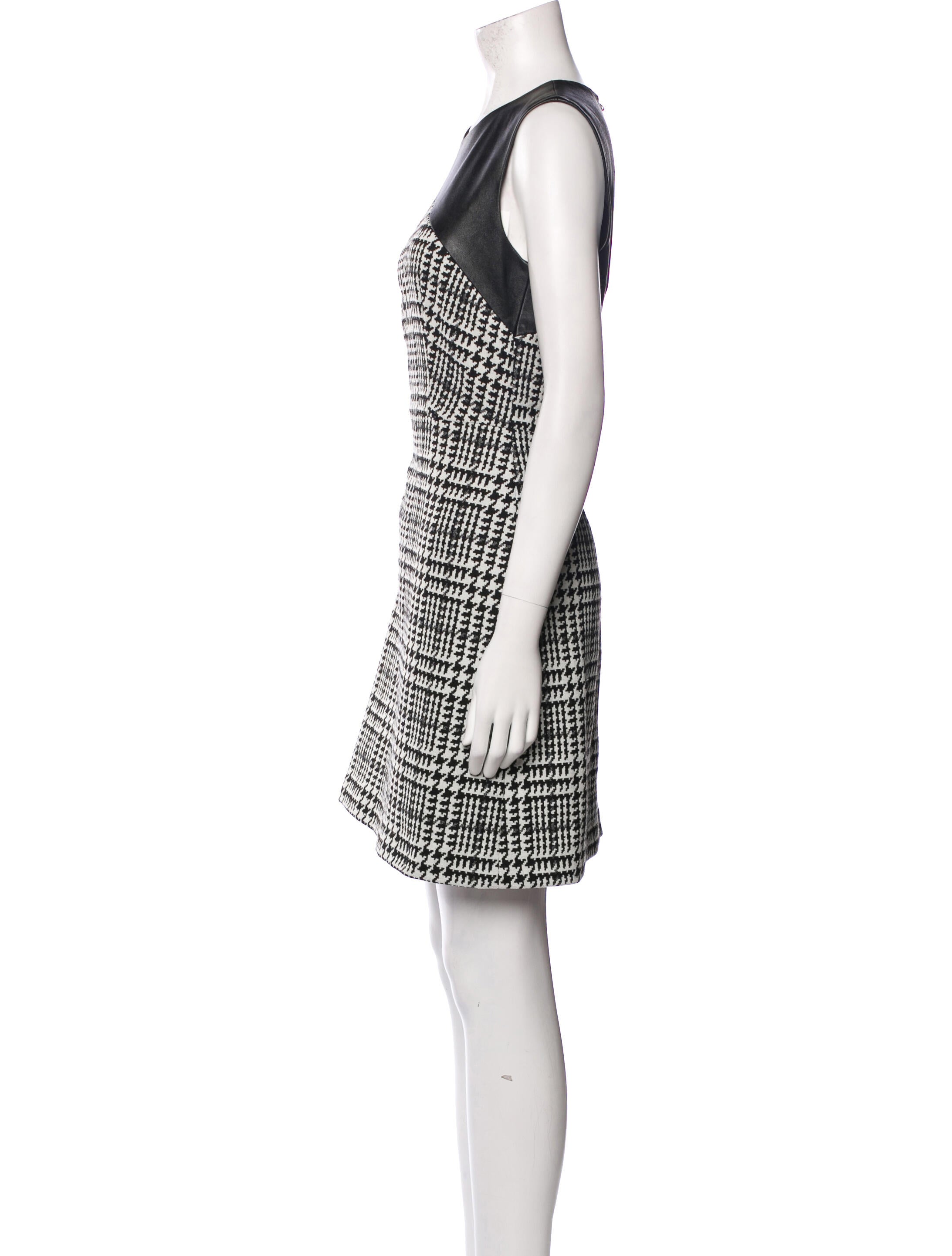 Judith & Charles Plaid Print Mini Dress