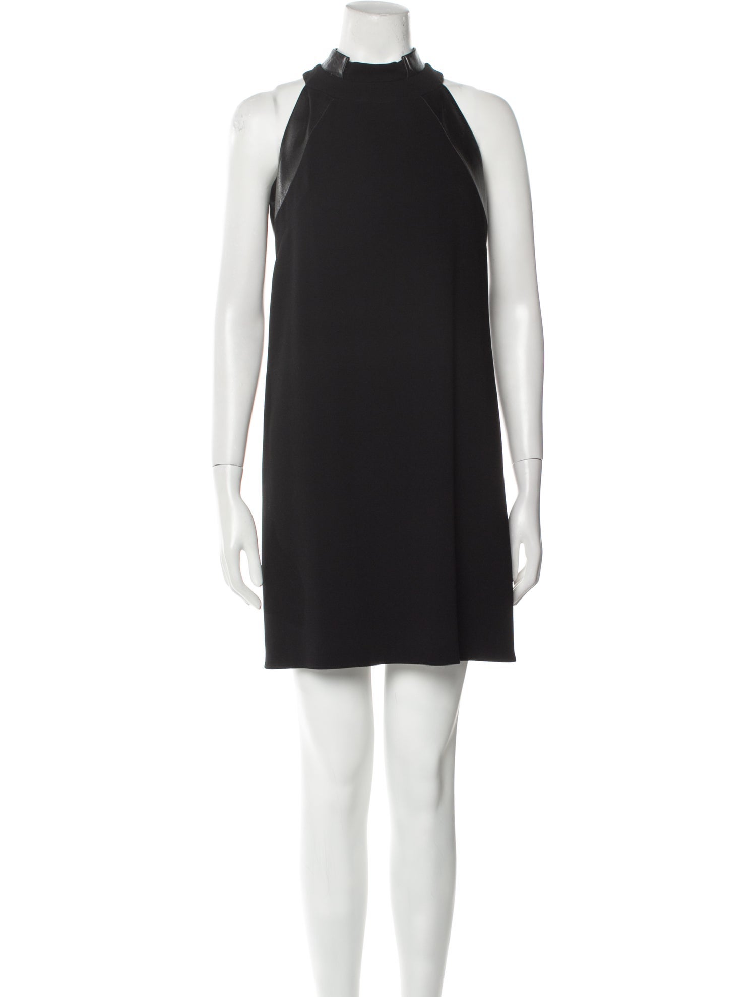 Judith & Charles Mock Neck Mini Dress