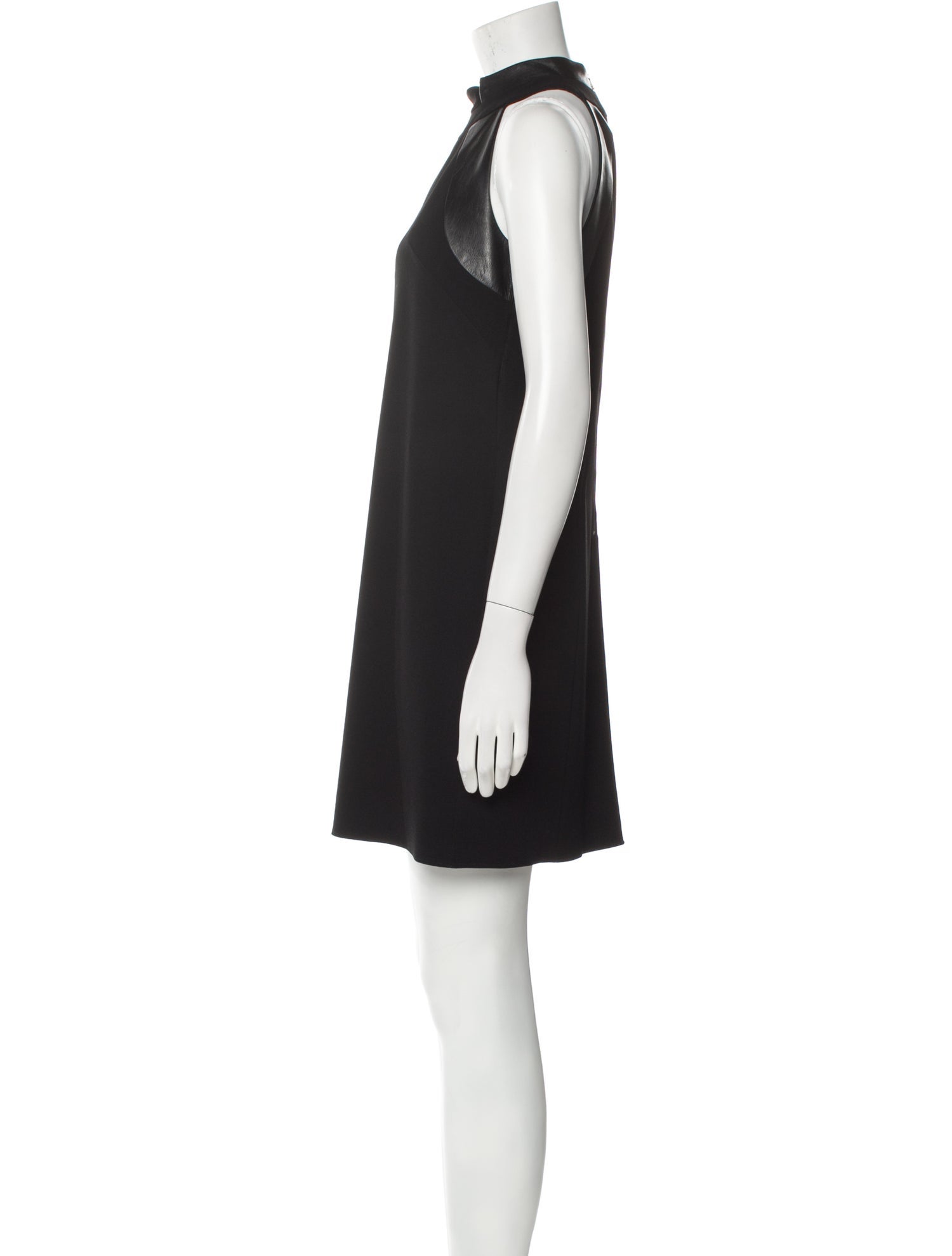 Judith & Charles Mock Neck Mini Dress