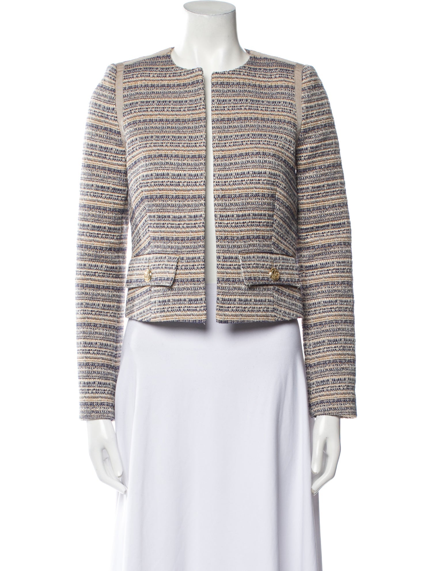 Judith & Charles Tweed Pattern Evening Jacket