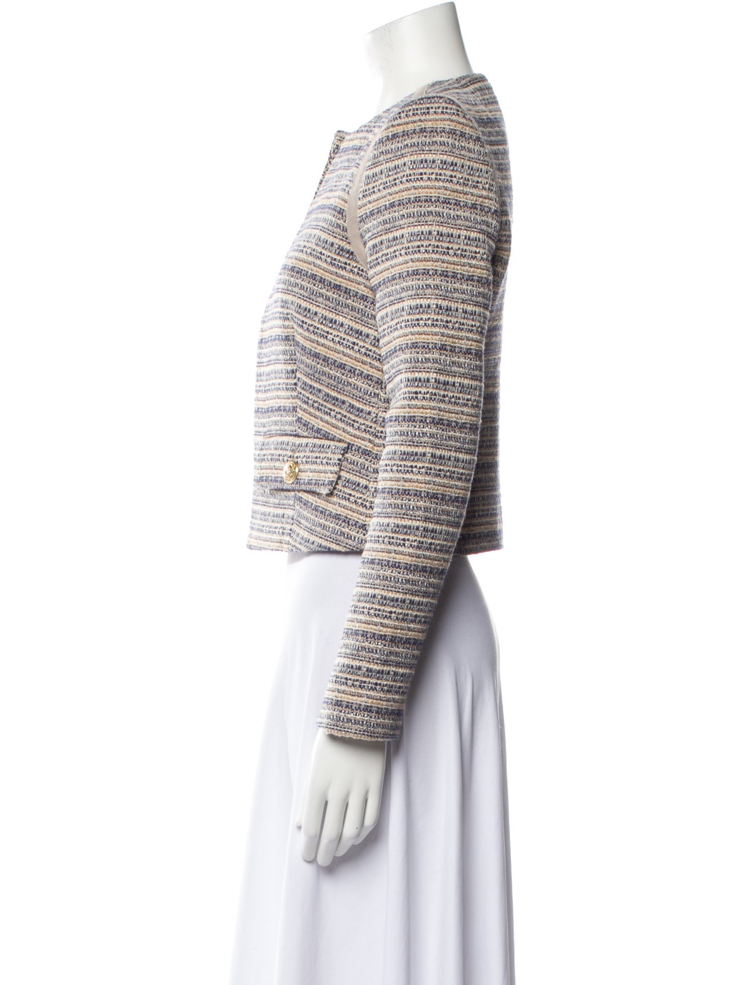 Judith & Charles Tweed Pattern Evening Jacket