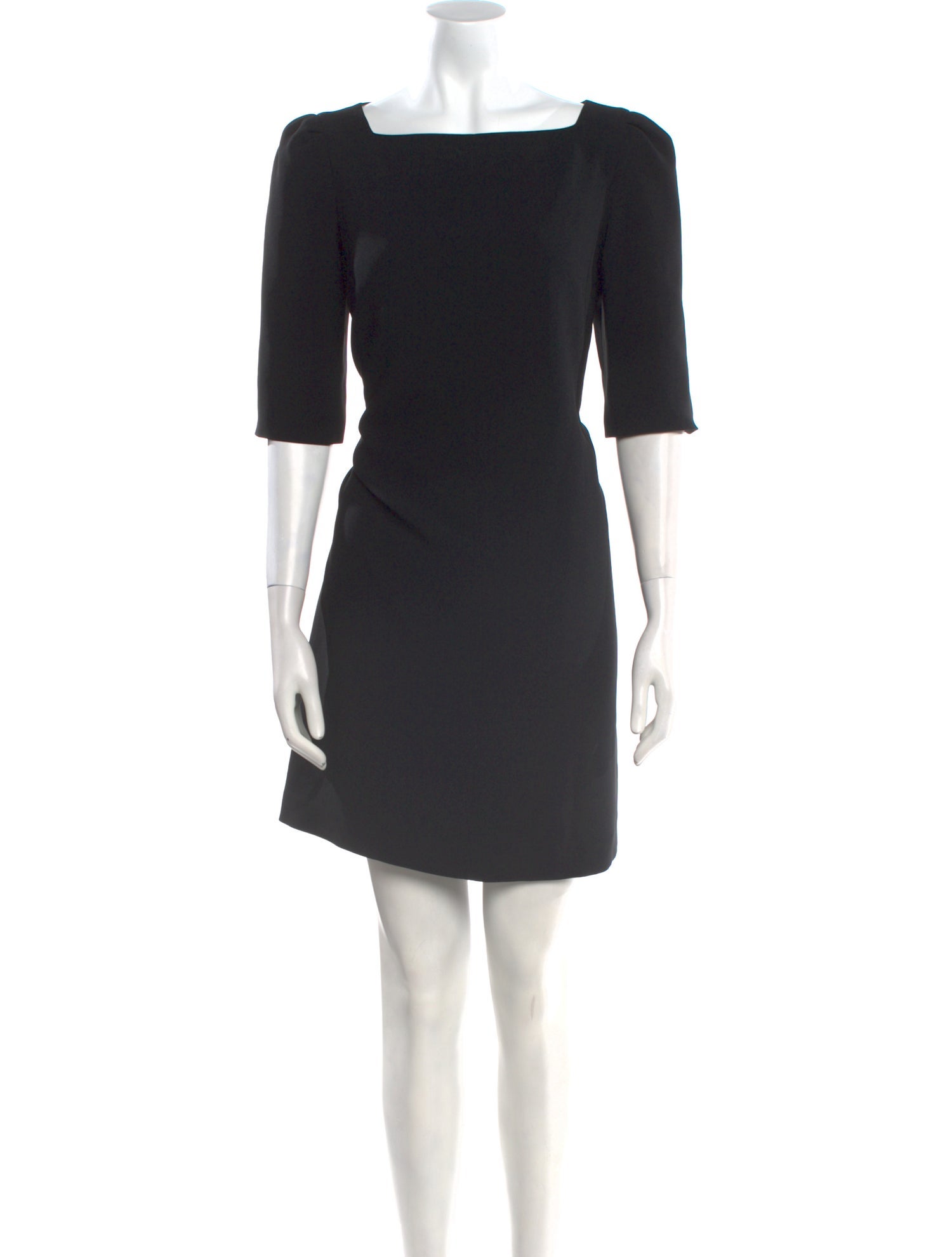 Judith & Charles Square Neckline Mini Dress