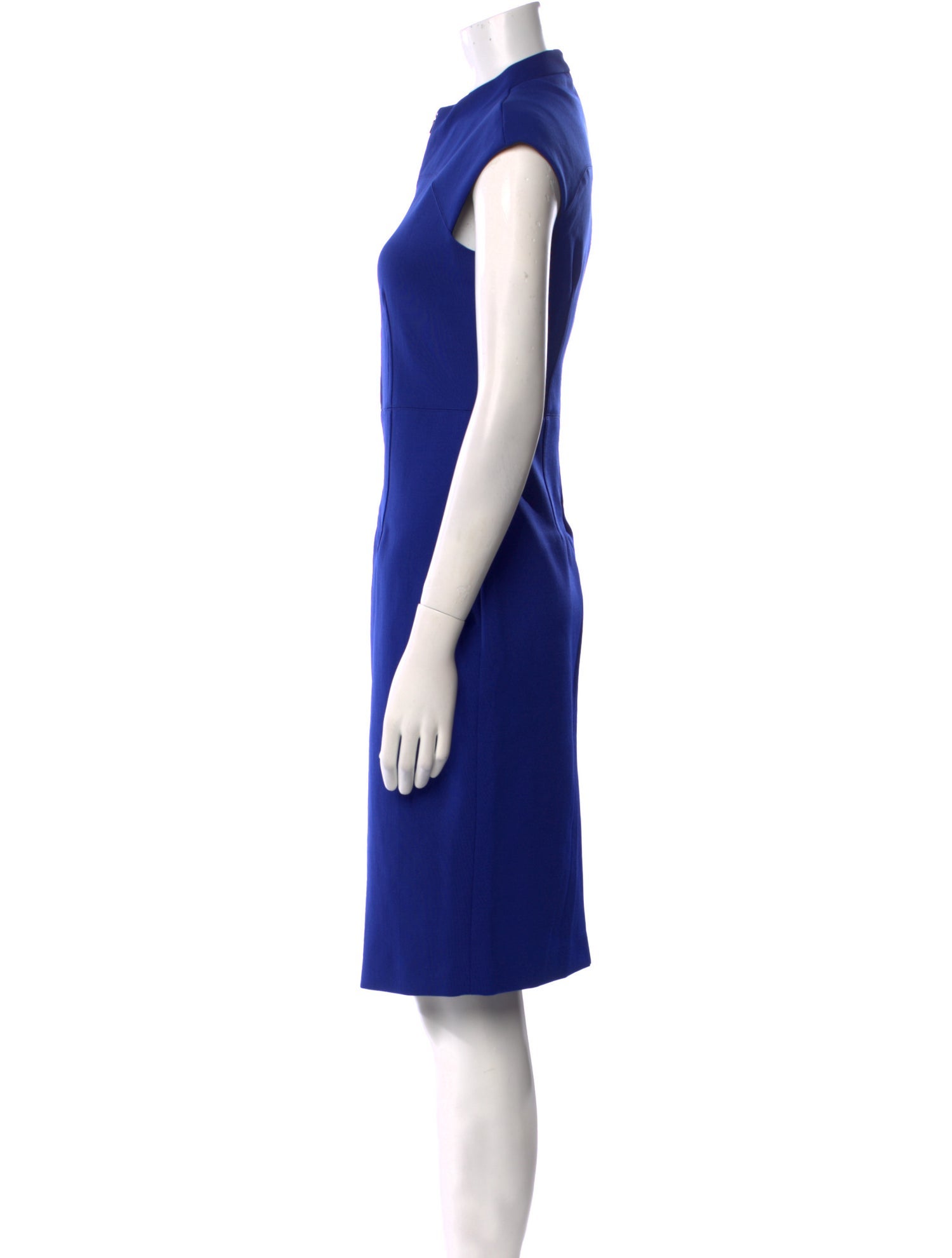 Judith & Charles Mock Neck Knee-Length Dress