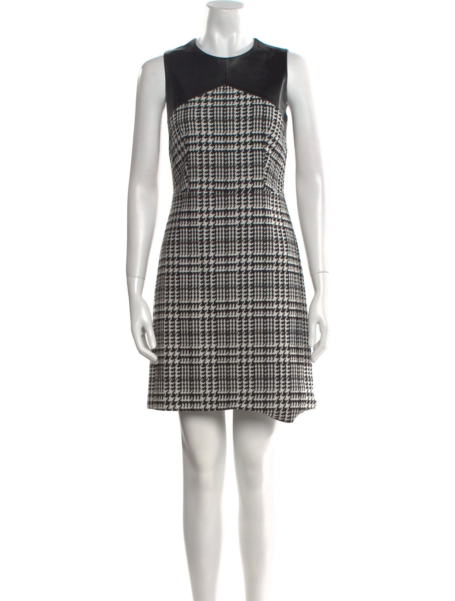 Judith & Charles Plaid Print Mini Dress