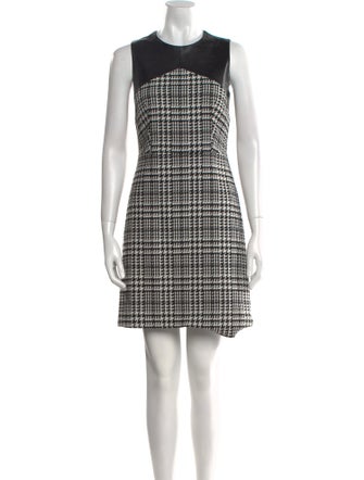 Judith & Charles Plaid Print Mini Dress