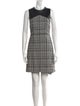 Judith & Charles Plaid Print Mini Dress