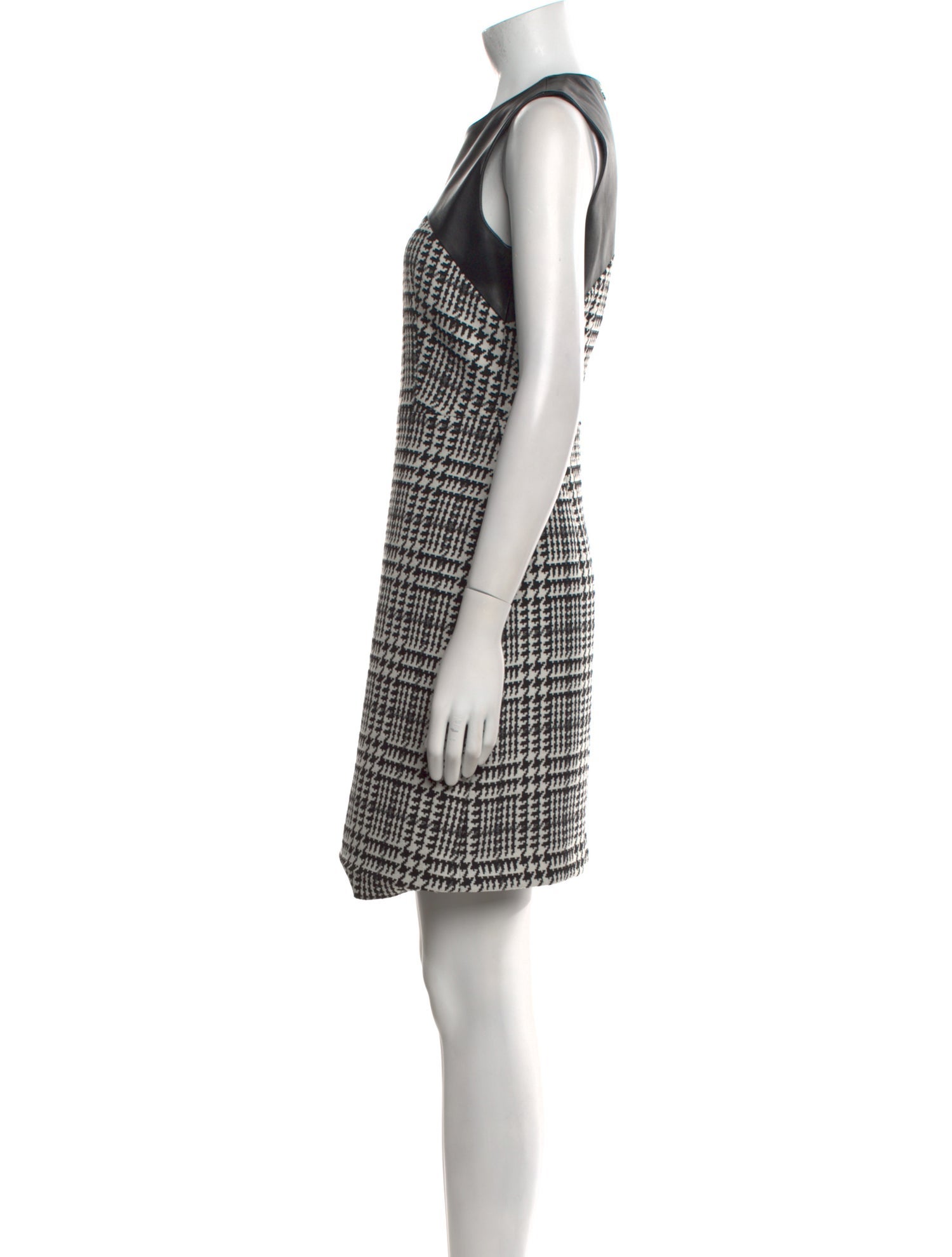 Judith & Charles Plaid Print Mini Dress
