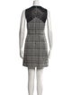 Judith & Charles Plaid Print Mini Dress