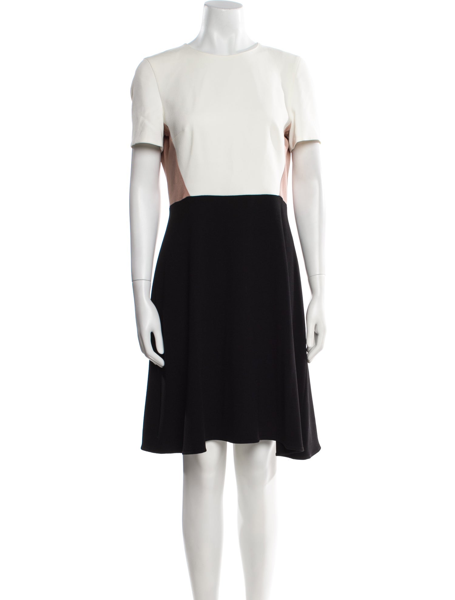 Judith & Charles Colorblock Pattern Knee-Length Dress