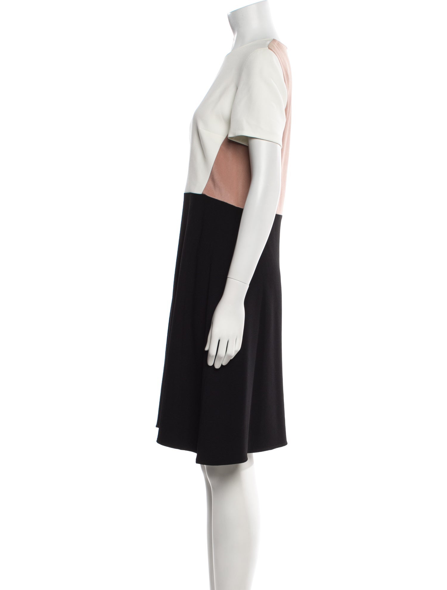 Judith & Charles Colorblock Pattern Knee-Length Dress