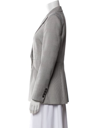 Judith & Charles Virgin Wool Houndstooth Print Blazer