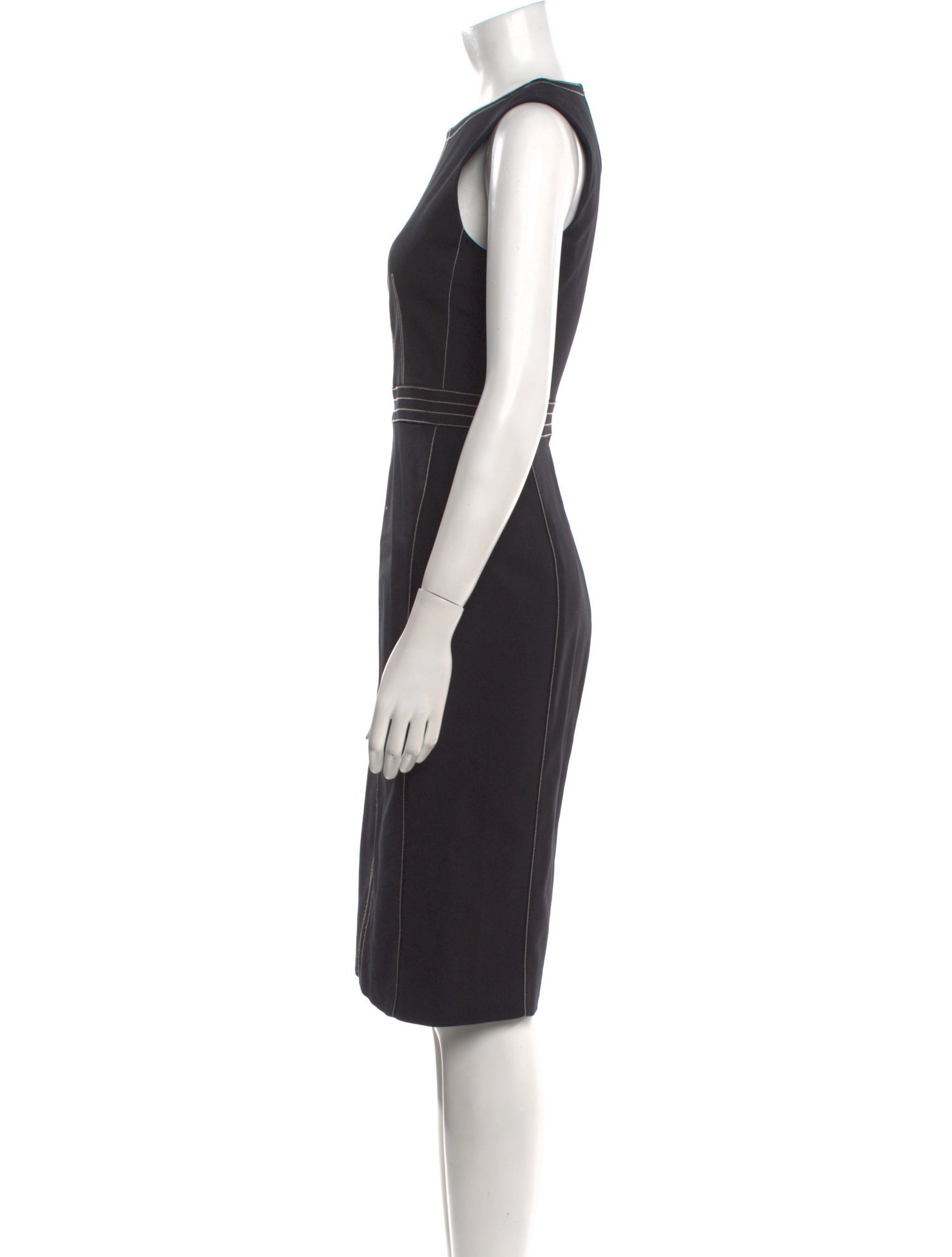 Judith & Charles Suede Midi Length Dress